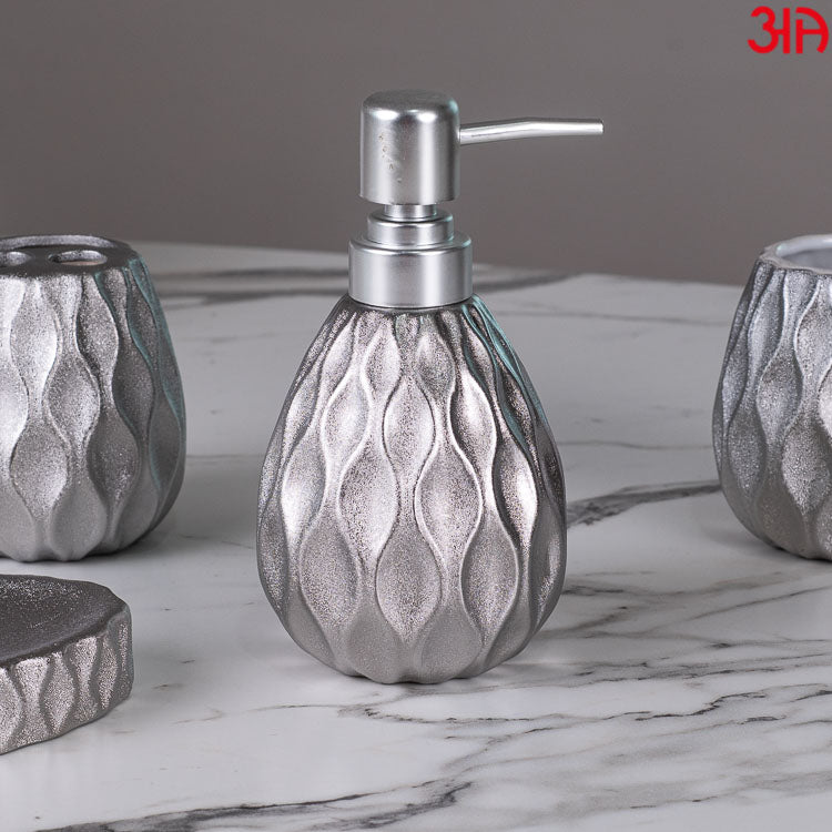 silver ceramic soap dispenser2