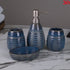 blue ceramic bathroom set2