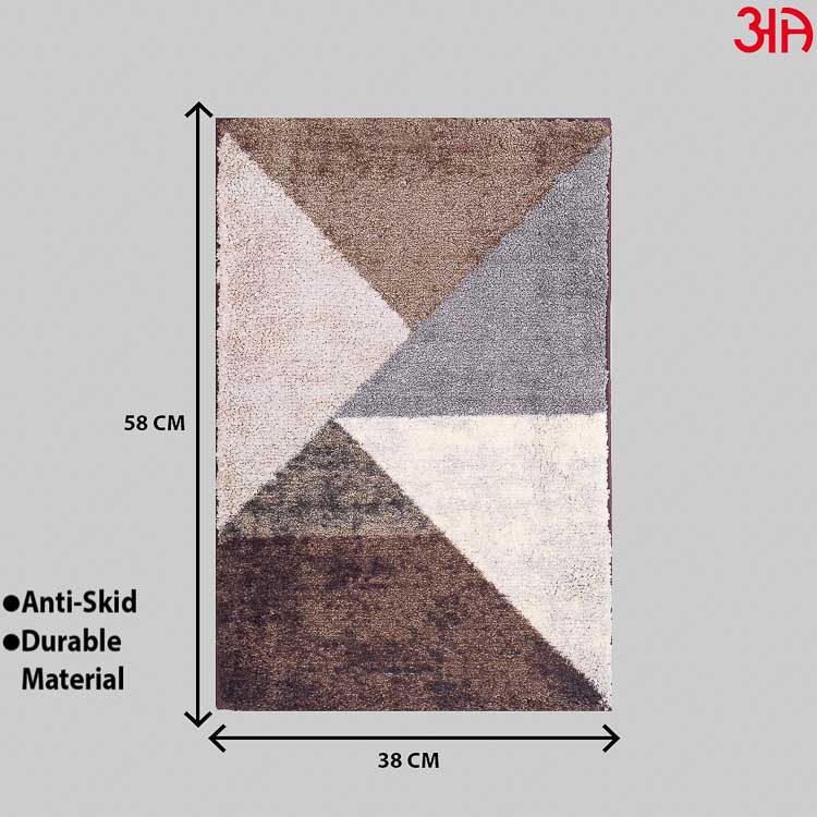 Multi Triangle Design Micro Printed Doormats2