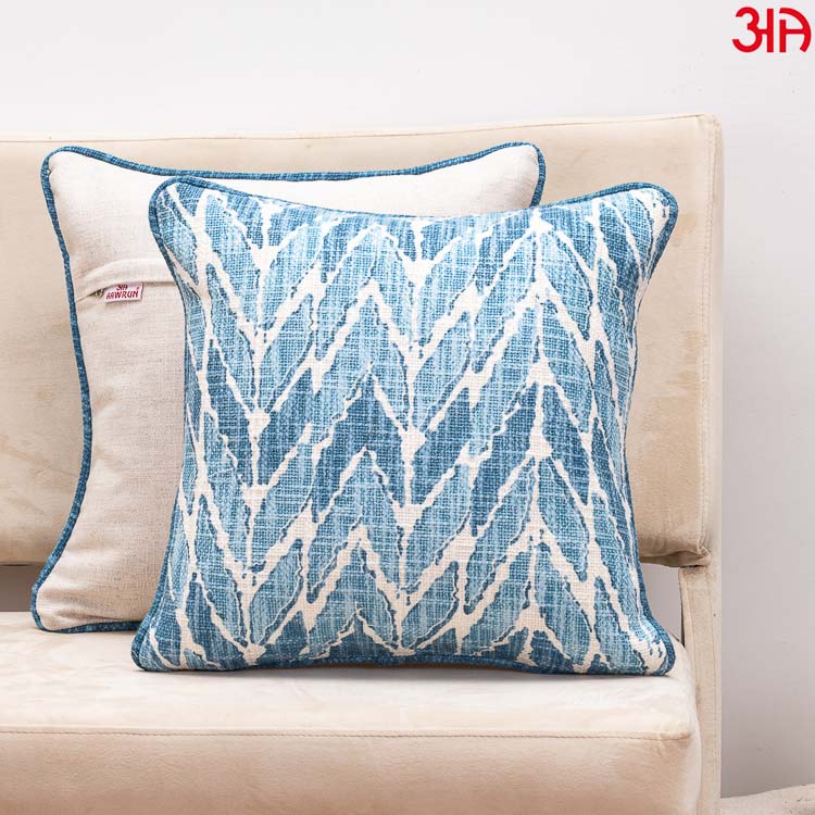 waves patterned cushion cover bluewaves patterned cushion cover blue1