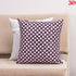 White purple Velvet fabric abstract pattern cushion