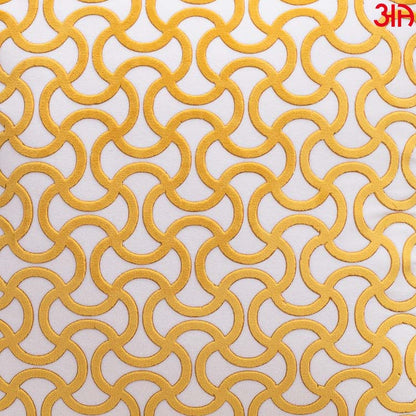 White yellow Velvet fabric abstract pattern cushion3