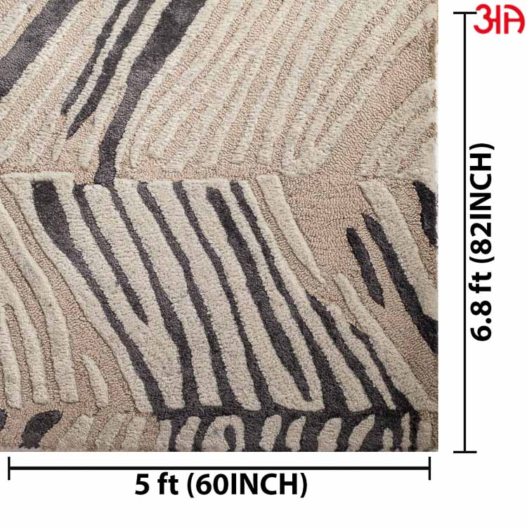 zig zag pattern woolen carpet2