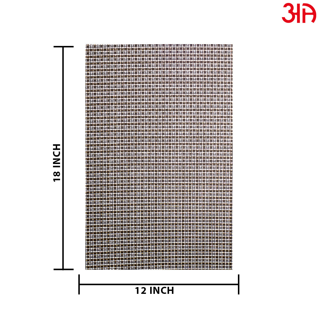 Weave Design Pvc Table Mat (2Pcs Set) (12x18) Inch