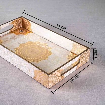 Premium Abstract Rectangle MDF Tray