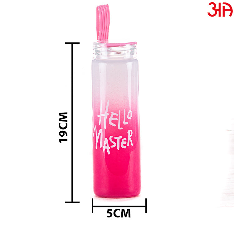 Stylish Glass Bottle (400 ML) Size (5x19)CM