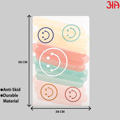 Rubber anti skid water absorbent mat