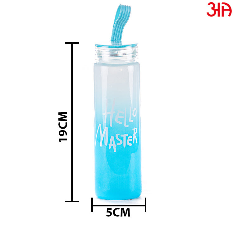 Stylish Glass Bottle (400 ML) Size (5x19)CM