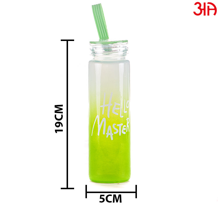 Stylish Glass Bottle (400 ML) Size (5x19)CM