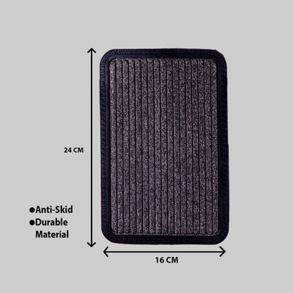 Deep Grey Glory Front Door Mat (16x24) CM