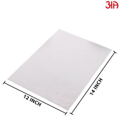 Creamy White Pvc Table Mat (2Pcs Set) (12x18) Inch