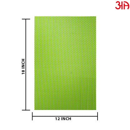 The Grass Green Pvc Table Mat (2Pcs Set) (12x18) Inch