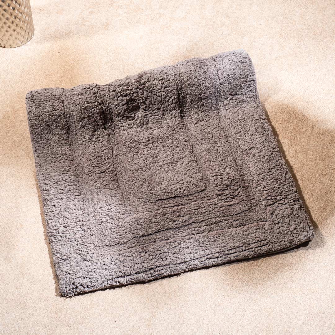 Soft Absorbent U-Shaped Pedestal Bath Mat &amp; Rectangle Bath mat (2pc Set) - Brown