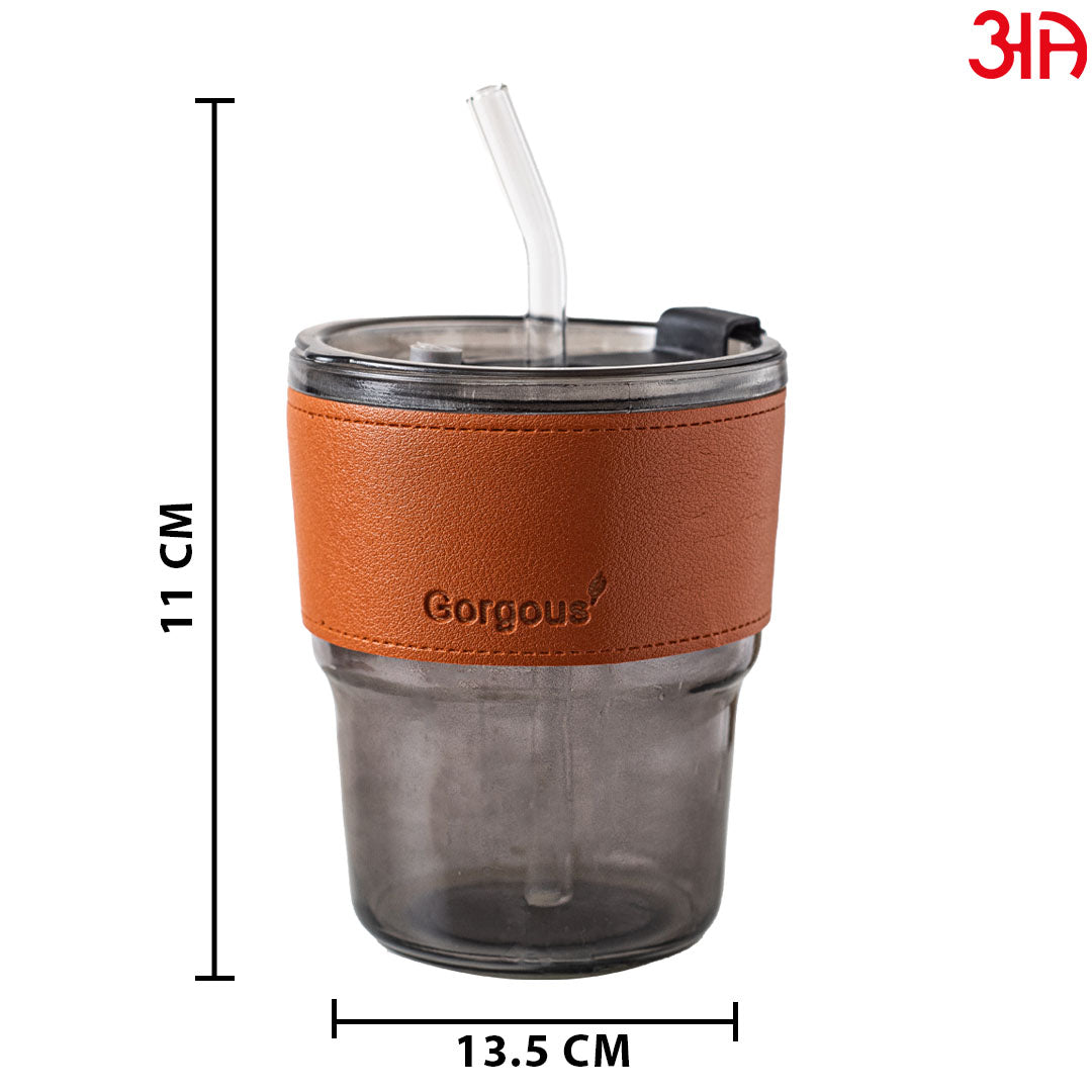 Glass Travel Sipper Tumbler Mug