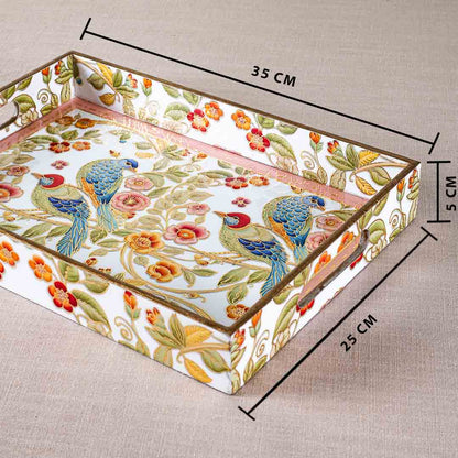 Premium Baird Rectangle Mdf Tray Design Four 10X16X2 Inch