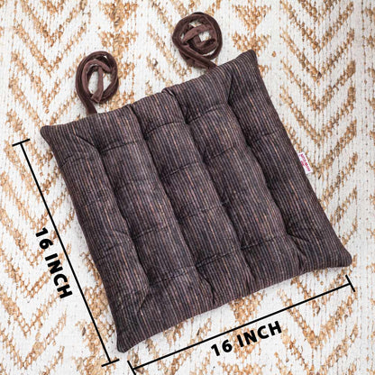 Premium Velvet Quilted Chair Pad