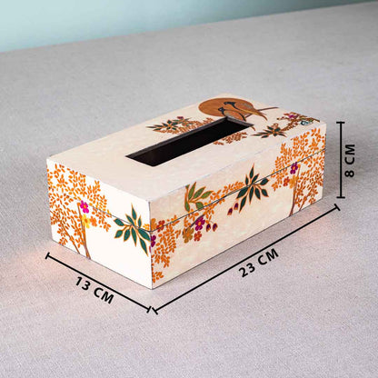 Premium Love Bird Tissue Box Mdf Design Nine 9.5X6X3 Inch