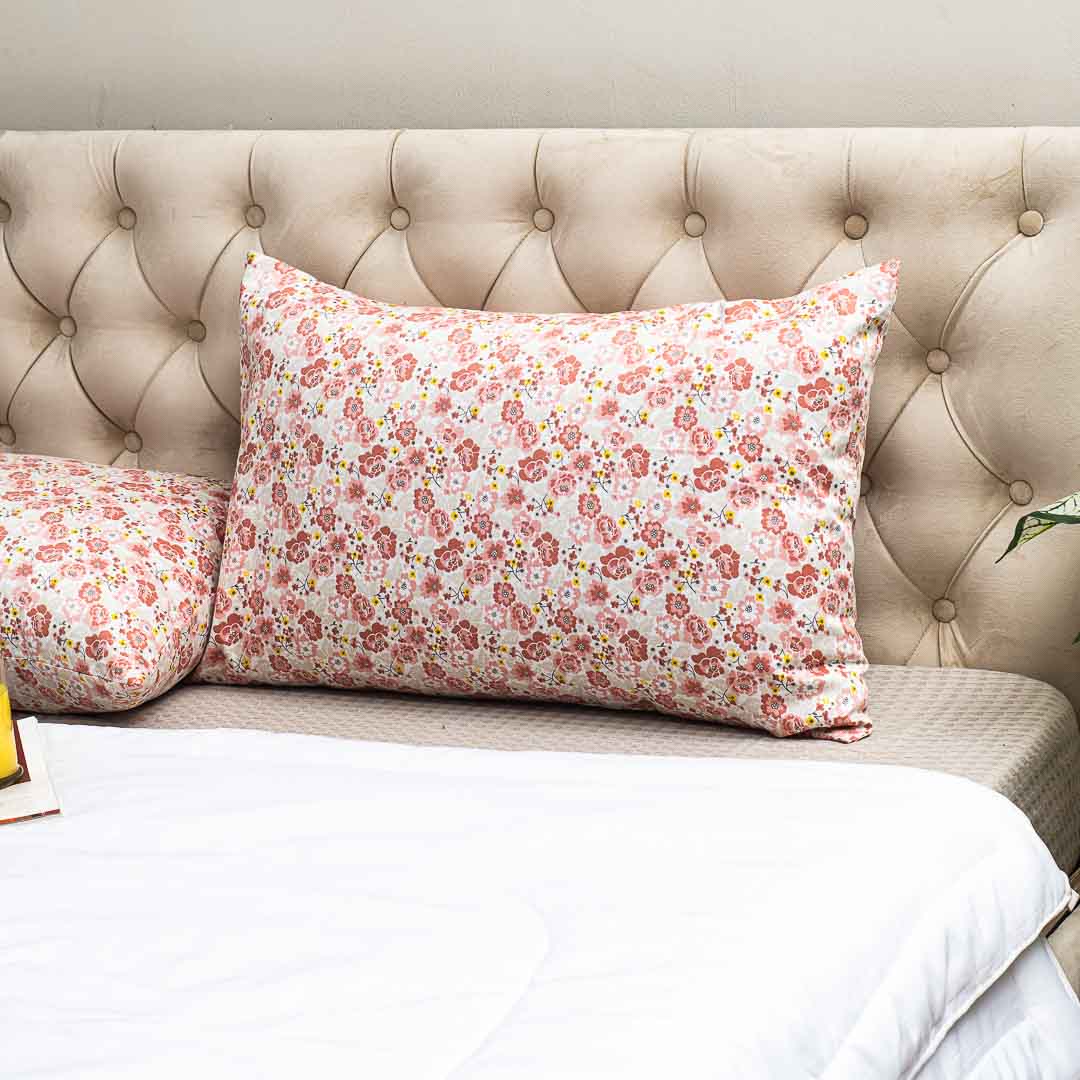 Multi Colour 300TC- Pillow Cover Set (02 PCS) Design Six