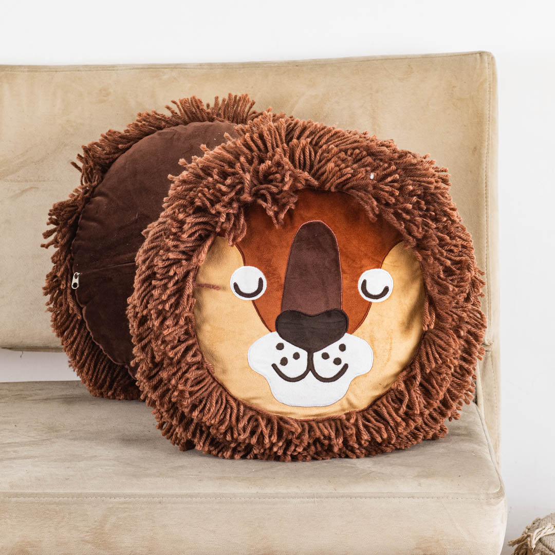 Premium Macrame Lion Cushion Cover