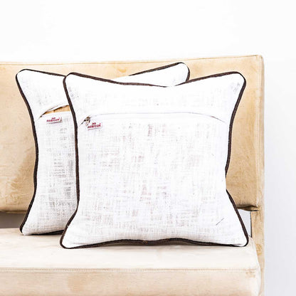 Gorgeous Palm Tree Cushion Cover with Hand Work