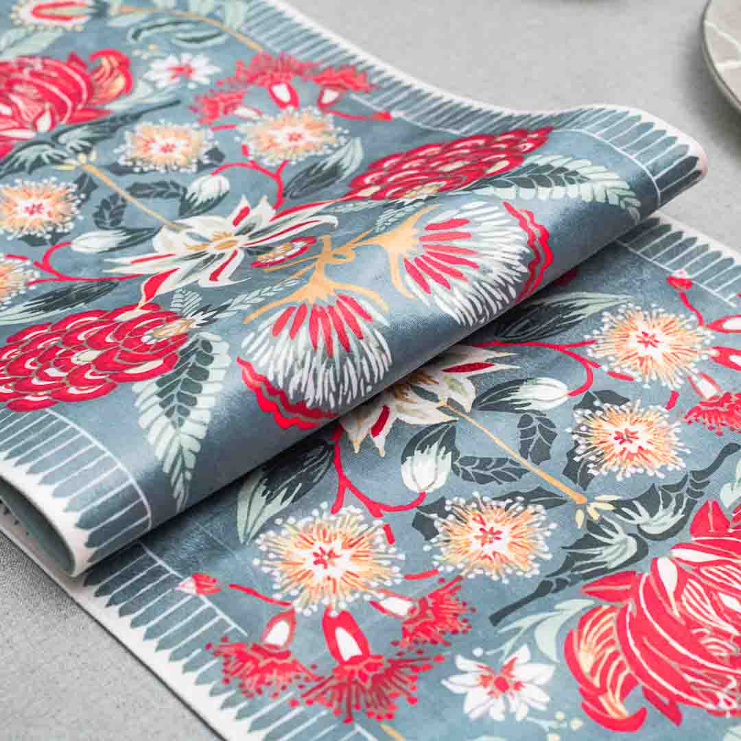 Flower Digital Printed Table Runner