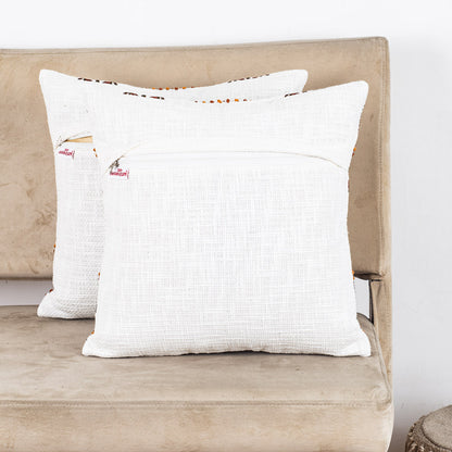Nature Inspired Embroidered Cushion Cover for Living Room &amp; Bedroom