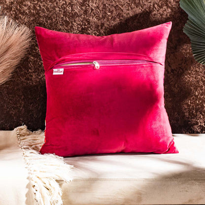 Royal Elephant Motif Cushion Cover – Luxury Decorative Pillow