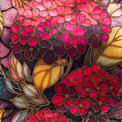 Premium Embroidered Floral Cushion Cover for Elegant Home Décor