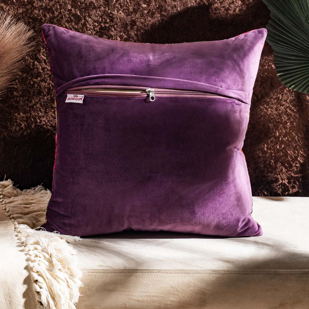 Premium Embroidered Floral Cushion Cover for Elegant Home Décor