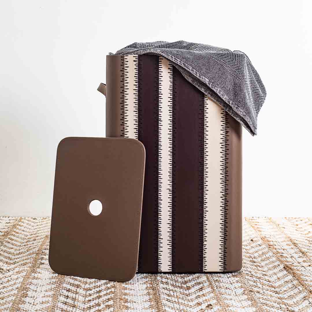 Premium Zig Zag Panel Patch Laundary Basket