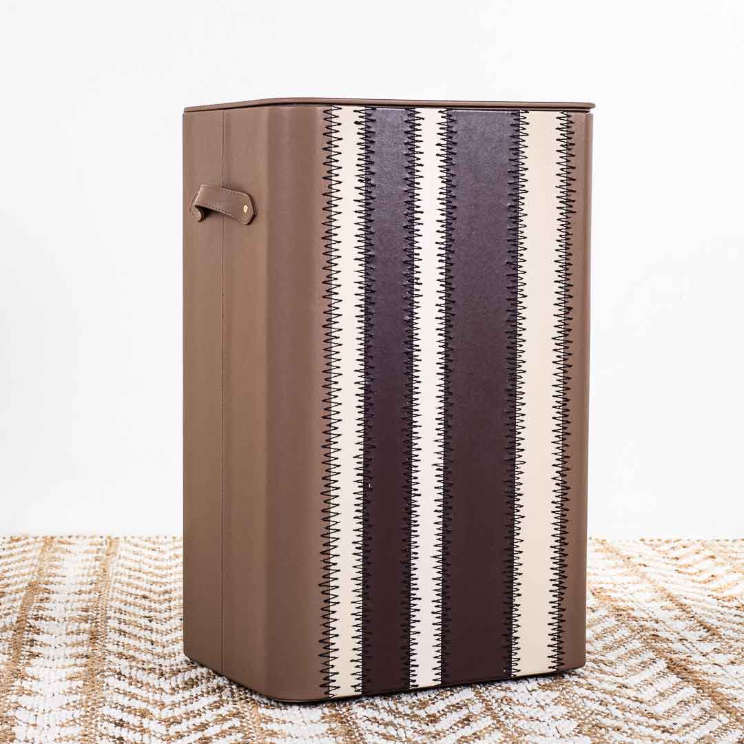 Premium Zig Zag Panel Patch Laundary Basket