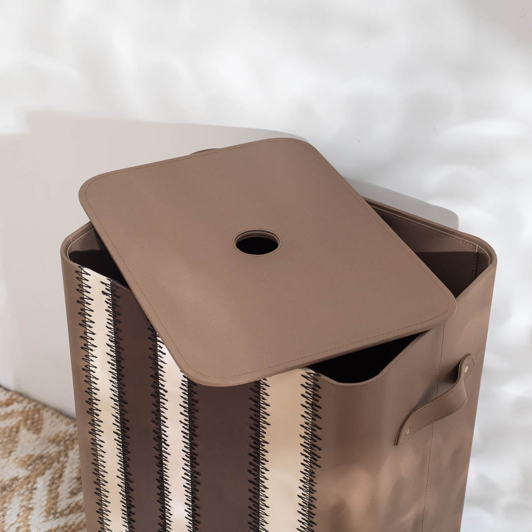 Premium Zig Zag Panel Patch Laundary Basket