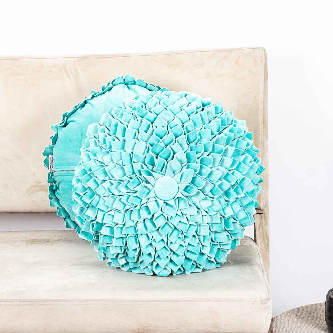 Premium Dalia Flower Cushion Cover