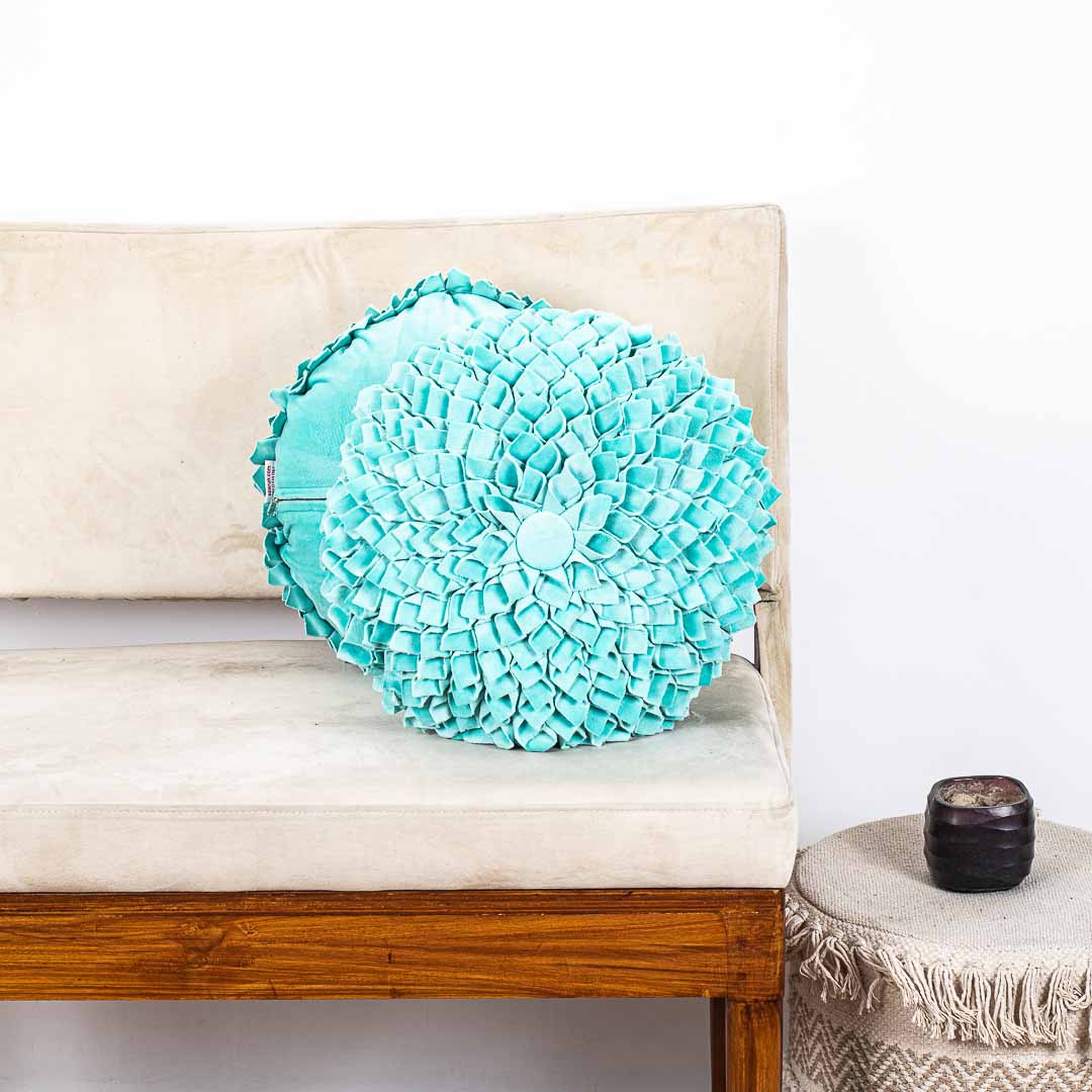 Premium Dalia Flower Cushion Cover