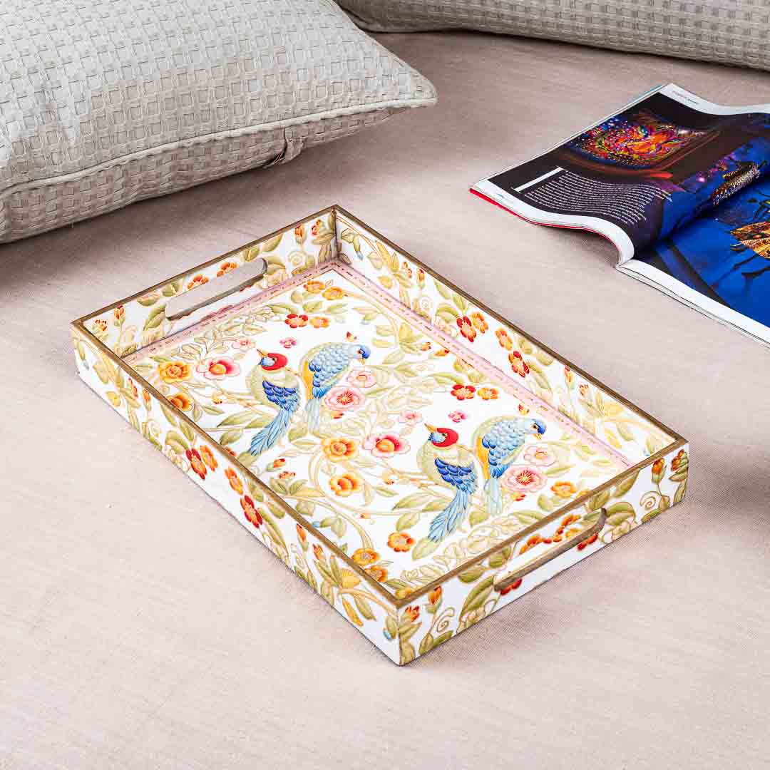 Premium Bird Rectangle Mdf Tray