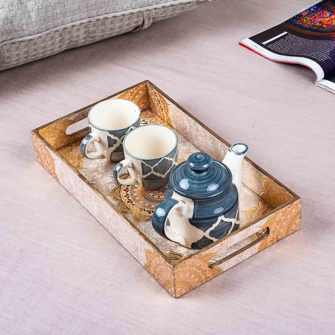 Premium Abstract Rectangle MDF Tray