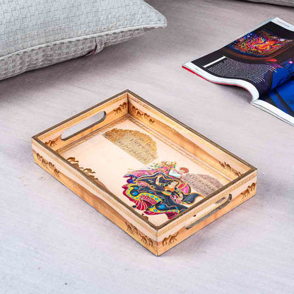 Premium Rani Rectangle Mdf Tray Design Eight 8X14X2 Inch
