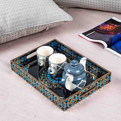 Premium Abstract Rectangle Mdf Tray Design Five 10X16X2 Inch