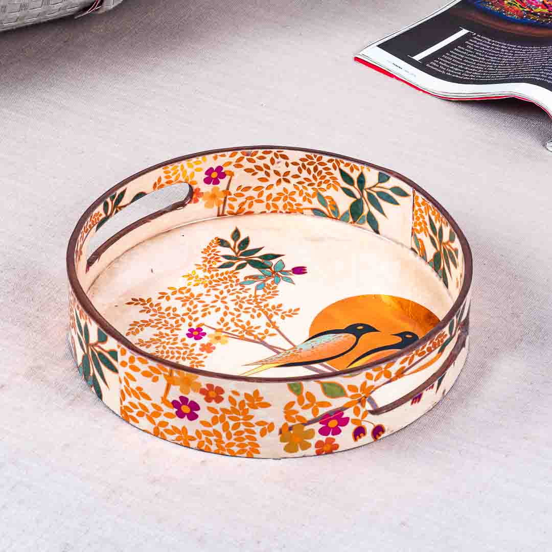 Premium Baird Mdf Round Tray Design Nine