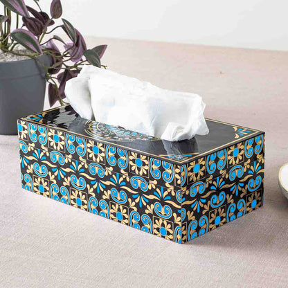 Premium Abstract Tissue Box Mdf Design Five 9.5X6X3 Inch