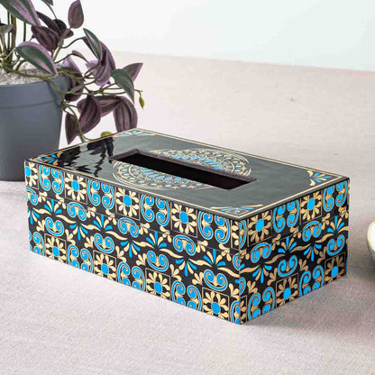 Premium Abstract Tissue Box Mdf Design Five 9.5X6X3 Inch