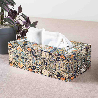 Premium Peacock Tissue Box Mdf Design One 9.5X6X3 Inch