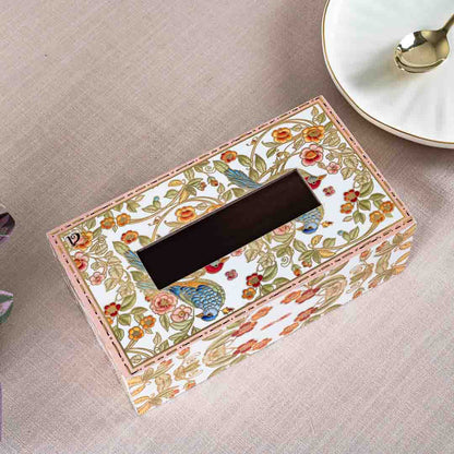 Premium Bird Tissue Box Mdf Design Four 9.5X6X3 Inch