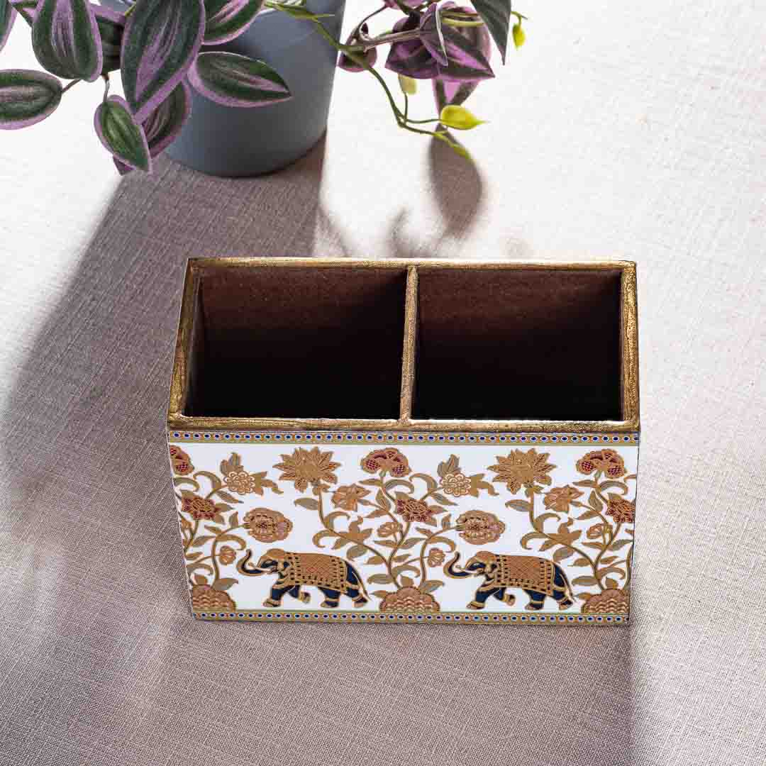 Premium Elephant Mdf Cutlery Holder Design Three  6X3X4 Inch