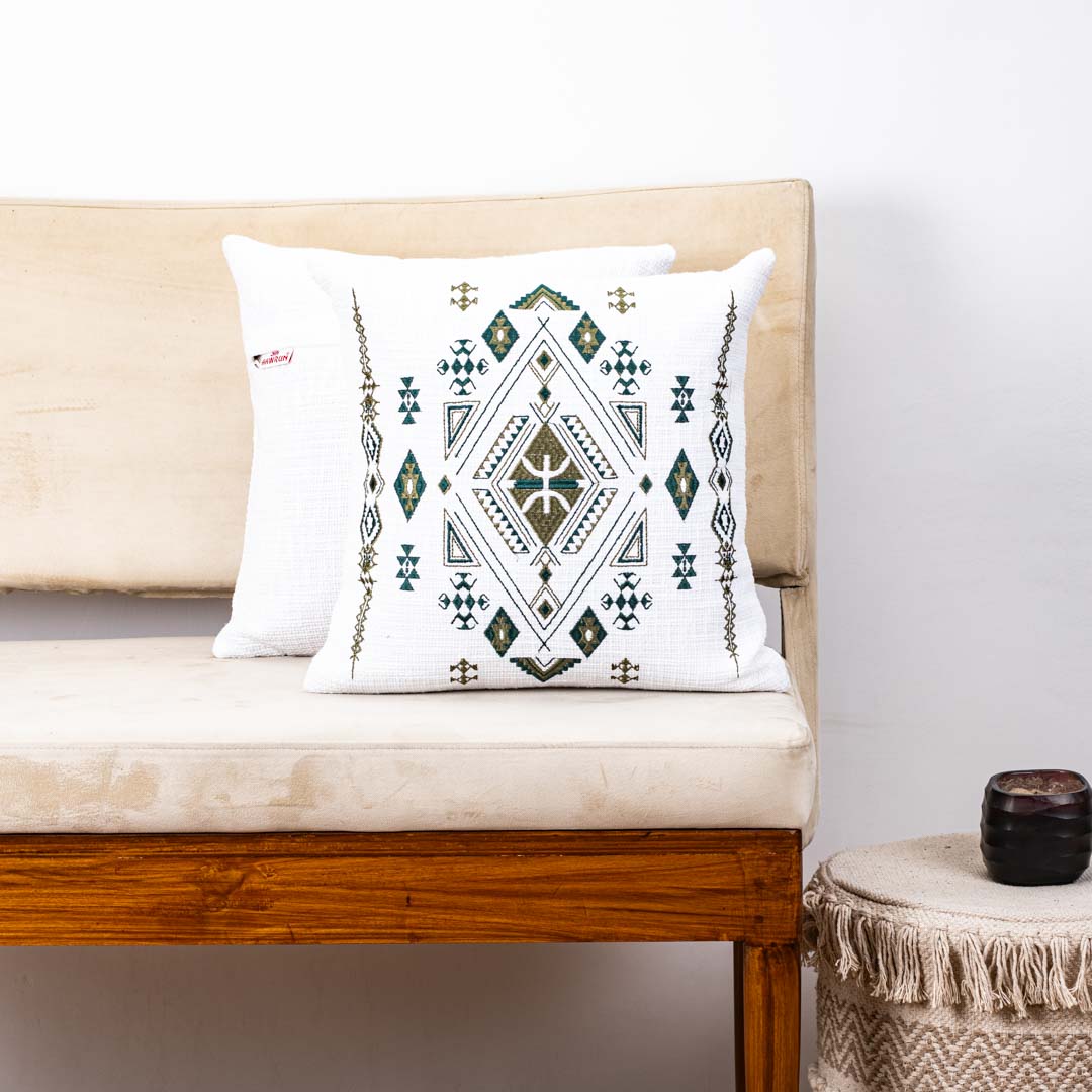 Premium Aztec Ethnic Embroidery Cushion Cover