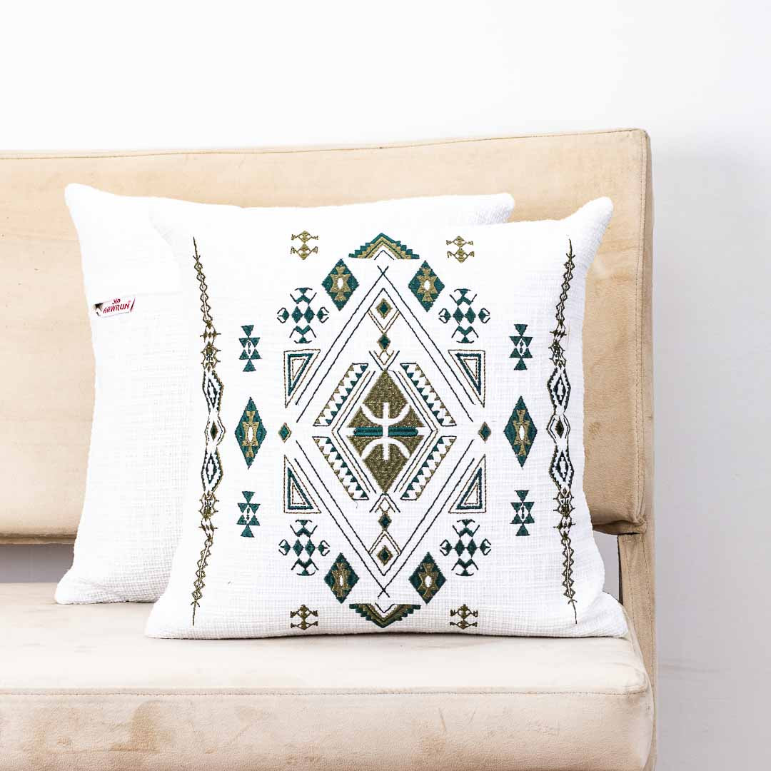 Premium Aztec Ethnic Embroidery Cushion Cover