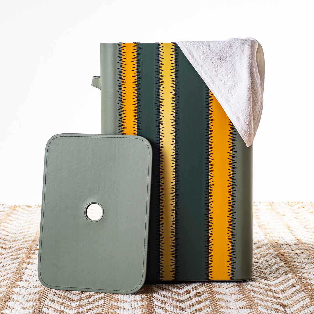 Premium Zig Zag Panel Patch Laundary Basket