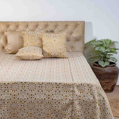 Premium King Size Multi Colour Jacquard Mix (1+2+2) Bed Cover Design Thirteen