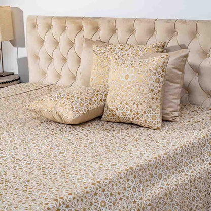 Premium King Size Multi Colour Jacquard Mix (1+2+2) Bed Cover Design Thirteen