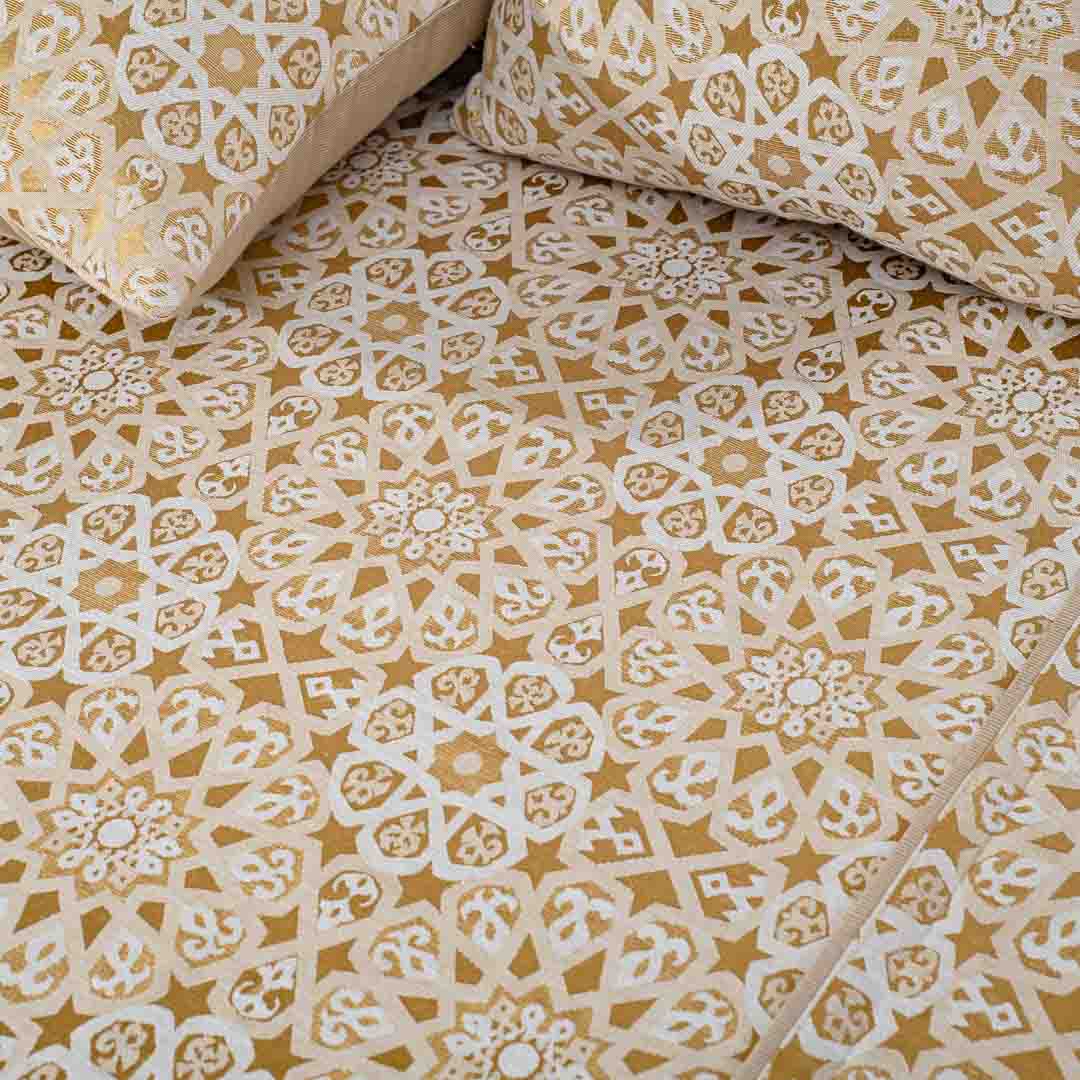 Premium King Size Multi Colour Jacquard Mix (1+2+2) Bed Cover Design Thirteen